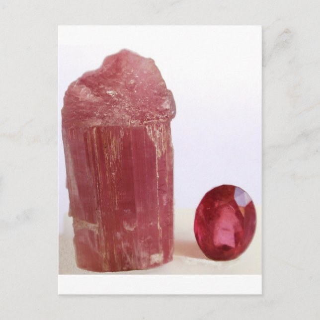 Carte Postale Ruellite de Tourmaline (Devant)