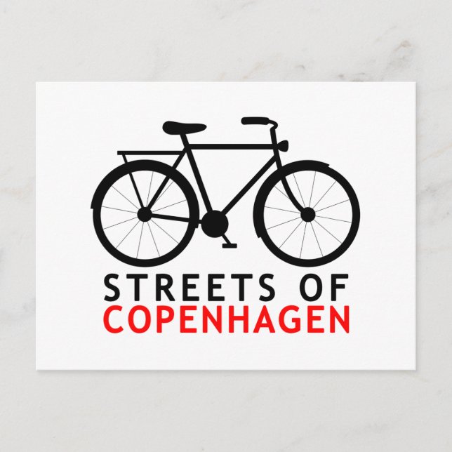 Carte Postale Rues de Copenhague (Devant)