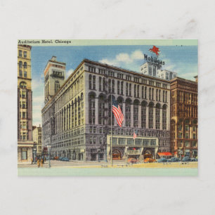 Carte Postale Rues de la ville de Chicago vintage