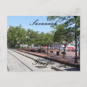 Carte Postale Rues de Savannah