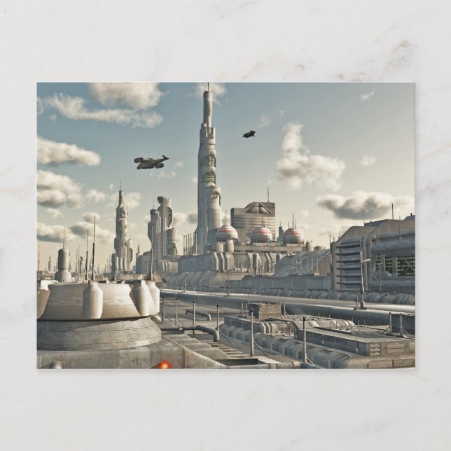 Carte Postale Rues des villes futures (Devant)