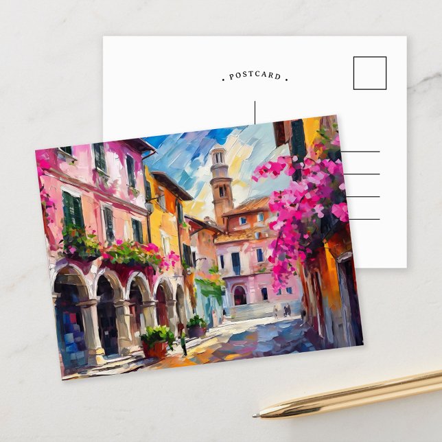 Carte Postale Rues d'Italie Art Abstrait moderne (Créateur téléchargé)