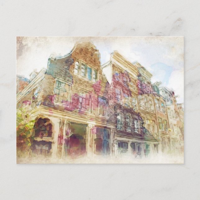 Carte Postale Rues du Vieux Amsterdam (Devant)