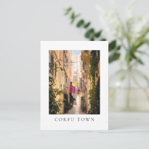 Carte Postale Rues étroites de la vieille ville de Corfou