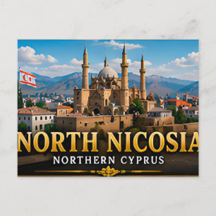 Carte Postale Rues historiques de Nicosie-Nord et patrimoine ott