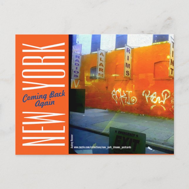 Carte Postale Rues New York City-Brooklyn (Devant)