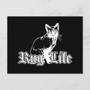 Carte Postale Rug Life - Gangsta Cat