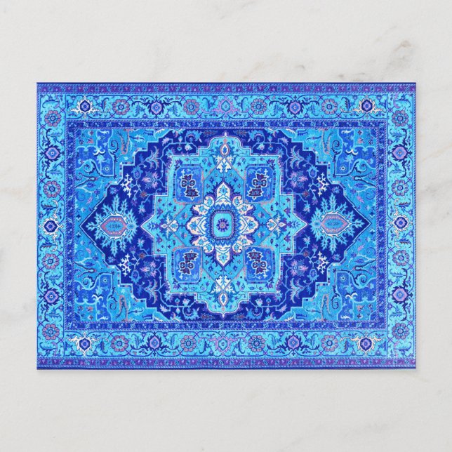 Carte Postale RUG PERSIEN - Bleu (Devant)