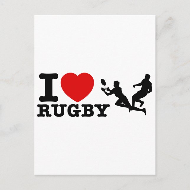 Carte Postale Rugby Designs (Devant)