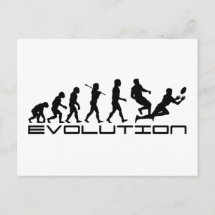 Carte Postale Rugby Football Sport Evolution Art