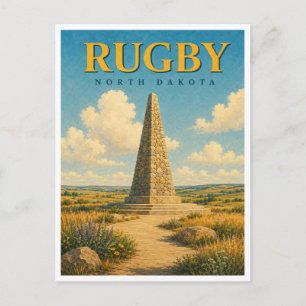 Carte Postale Rugby North Dakota Centre Géographique GeoSaga