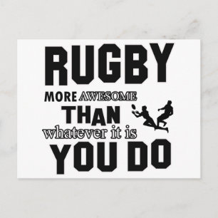 Carte Postale rugby plus génial