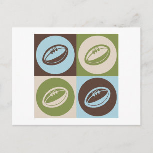 Carte Postale Rugby Pop Art