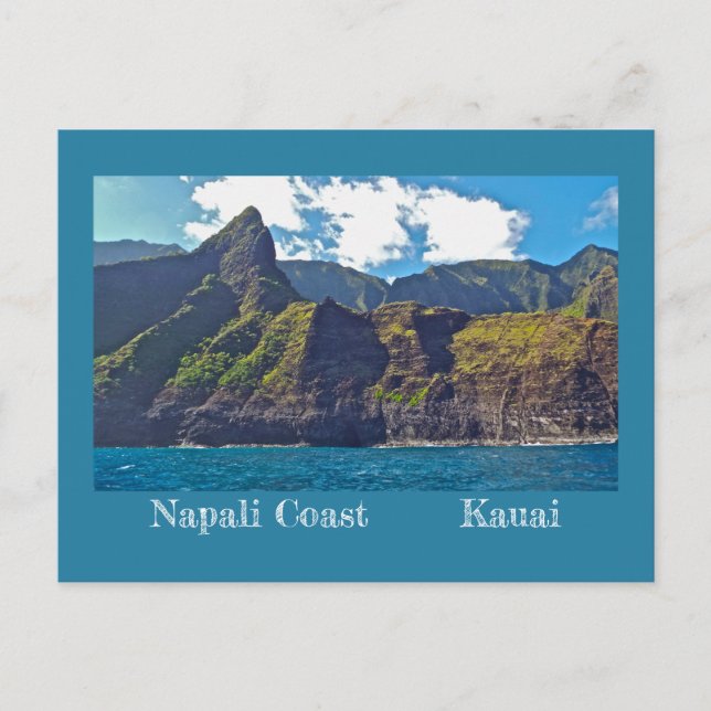 CARTE POSTALE RUGGED AND BEAUTIFUL NAPALI COAST/KAUAI,HAWAII (Devant)