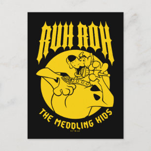 Carte Postale Ruh Roh Scooby-Doo L'Icône Des Enfants En Médaille