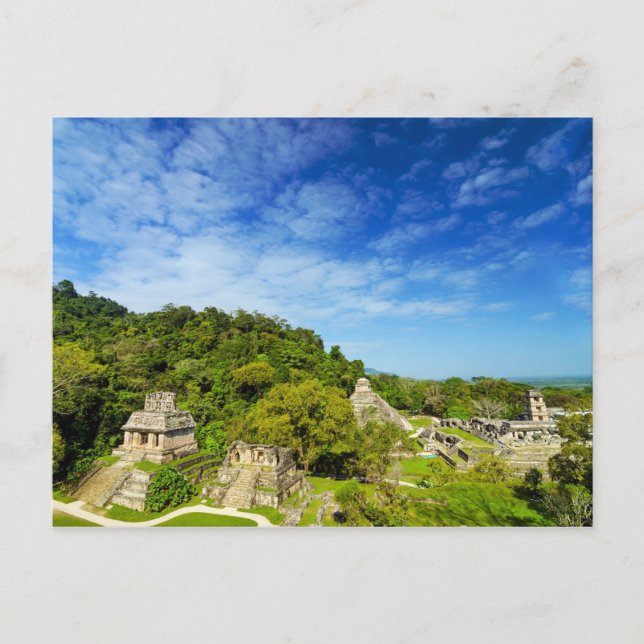 Carte Postale Ruinas en Palenque, Mexique (Devant)