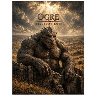 Carte Postale Ruine de fort de colline d'Ogre Dark Cinema