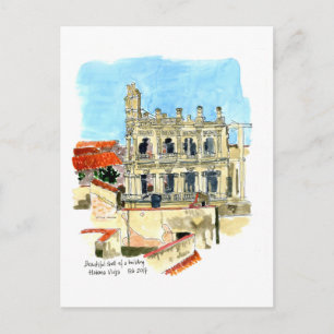 Carte Postale Ruine de Palacio Vienna Hotel, La Havane, Cuba