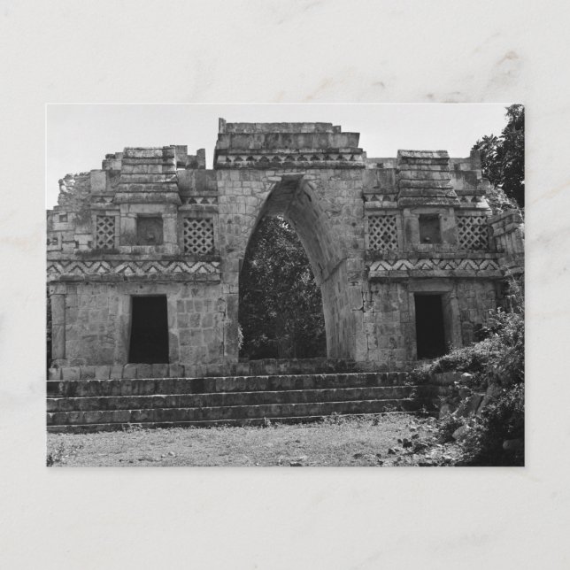 Carte Postale Ruines anciennes : Porte de Labna, Yucatan, Mexiqu (Devant)
