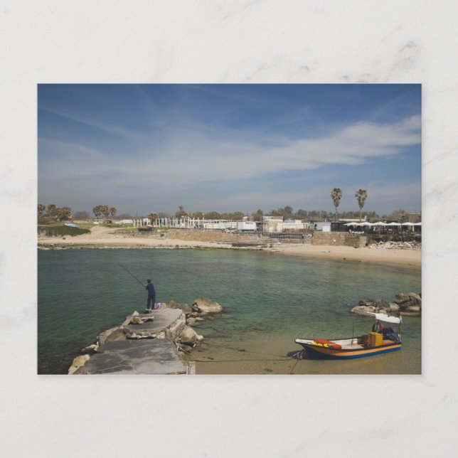 Carte Postale Ruines de Césarée du port construit par Hérode le  (Devant)