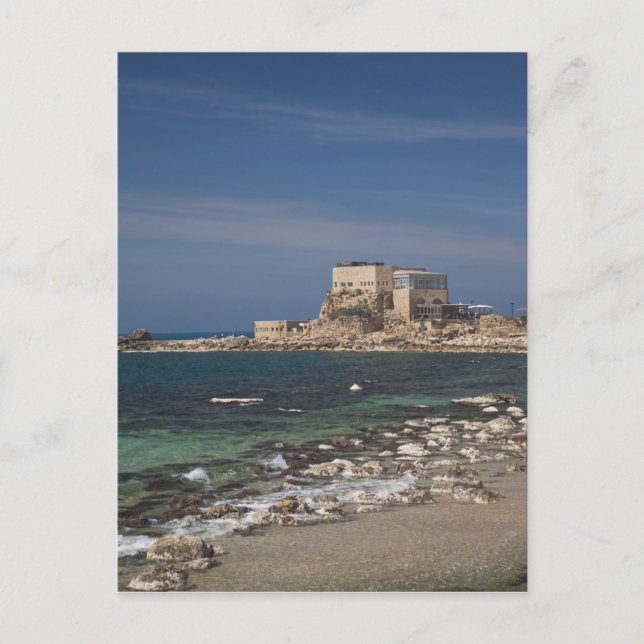 Carte Postale ruines de Césarée port construit par Hérode le Gra (Devant)