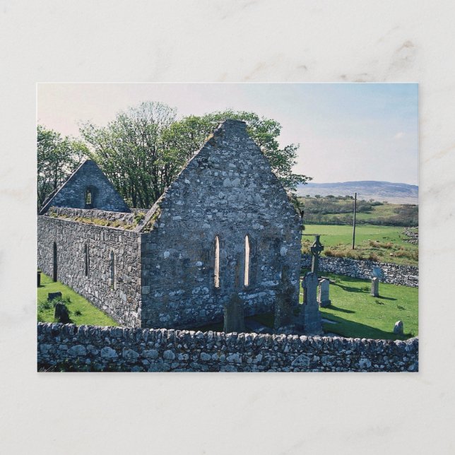 Carte Postale Ruines de l'église, Islay, Ecosse (Devant)