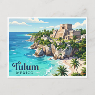 Carte Postale Ruines de Tulum au Mexique