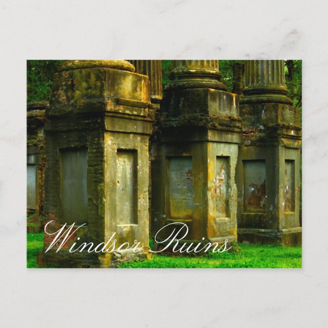 Carte Postale Ruines de Windsor, Mississippi (Devant)