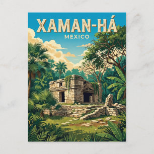 Carte Postale Ruines de Xaman-Há au Mexique