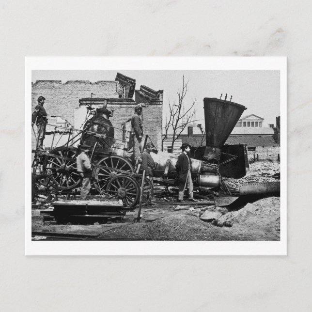 Carte Postale Ruines du RR Richmond & Petersburg Richmond VA (Devant)