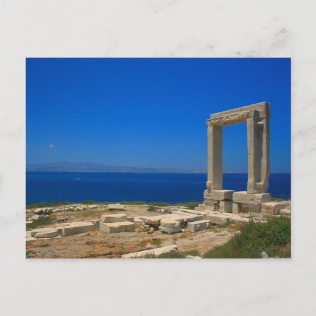 Carte postale Ruines du Temple d'Apollon sur Naxos (Devant)