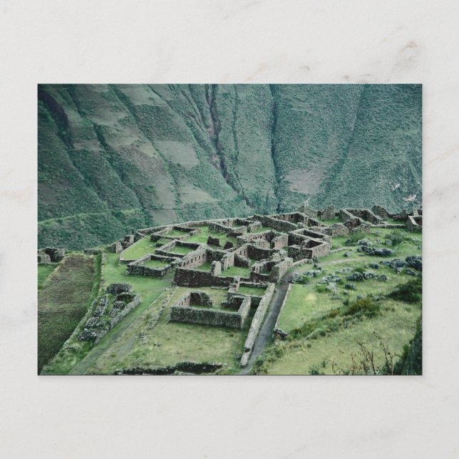 Carte Postale Ruines inca, Pisac, Pérou (Devant)