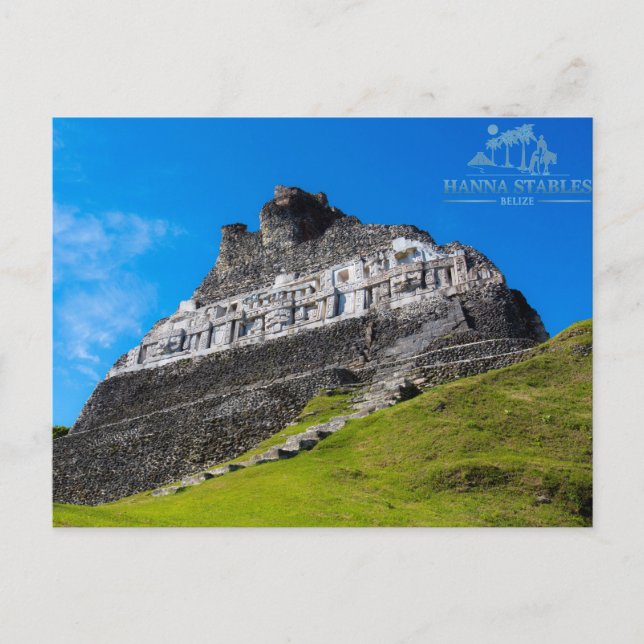 Carte Postale Ruines mayas de Xunantunich au Belize (Devant)
