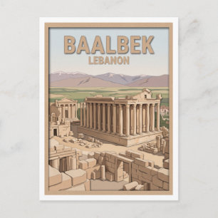Carte Postale Ruines romaines de Baalbek Liban