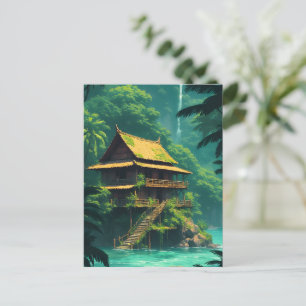 Carte Postale Rumah Cachée dans la Forêt Tropicale