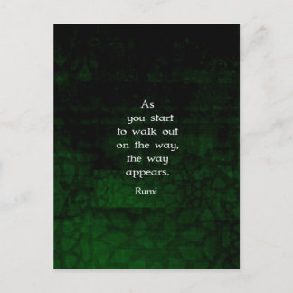 Carte Postale Rumi Inspiration Avoir une citation de la foi