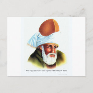 Carte Postale Rumi La façon dont vous faites l'amour Citation Ca