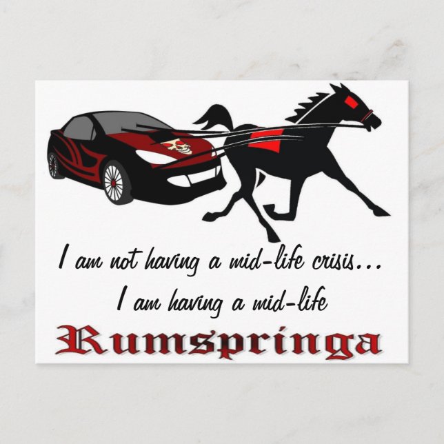 Carte Postale Rumspringa à mi-vie (Devant)