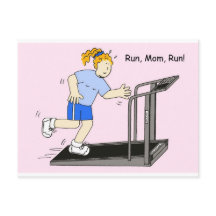 Run Maman Run Lady on Treadmill