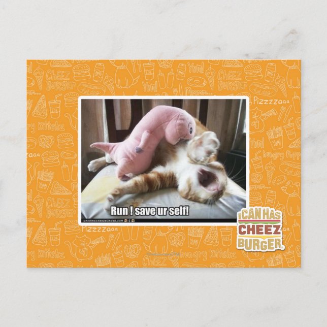 Carte Postale Run! Save ur self! (Devant)
