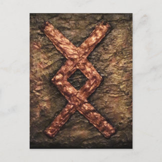 Carte Postale Rune Inguz