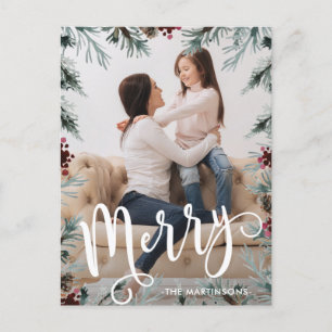 Carte postale Russe Christmas Frame Photo Holiday