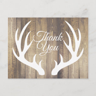 Carte Postale Russe Ferme Deer Antlers Merci