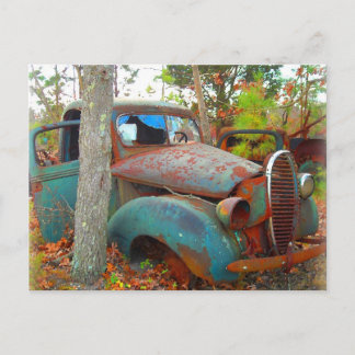 Carte Postale Russe Trente's Junk Yard Ramasser Camion