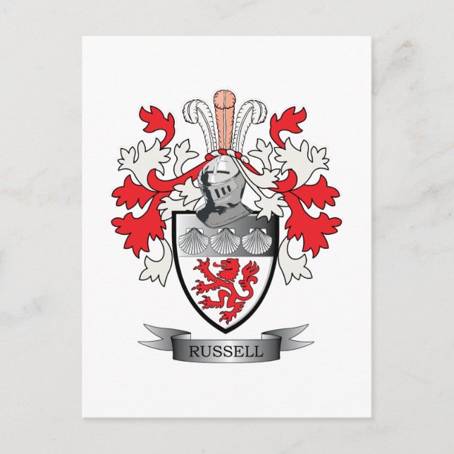 Carte Postale Russell Coat of Arms (Devant)