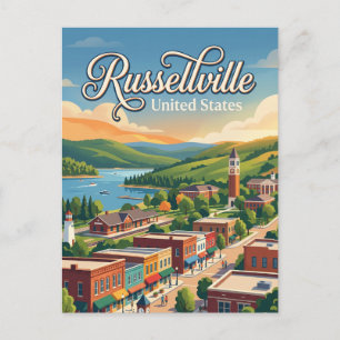 Carte Postale Russellville, Arkansas Arkansas