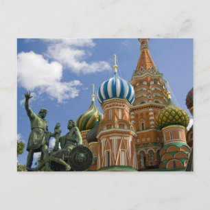 Carte Postale Russie, Moscou, place Rouge. St. Basil's 3