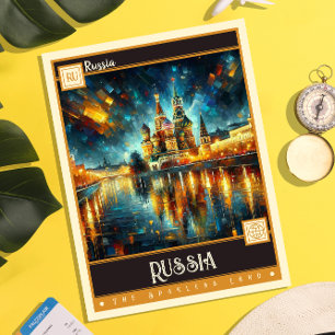 Carte Postale Russie   Peinture Vintage