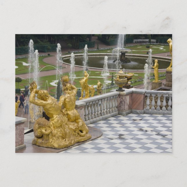 Carte Postale Russie, Saint-Pétersbourg, Peterhoff (aussi connu  (Devant)
