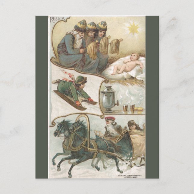 Carte Postale Russie Vintage (Devant)